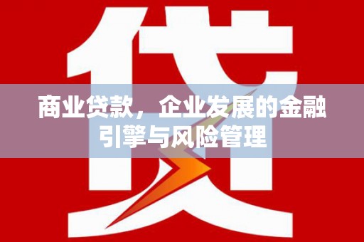 从化商业贷款，企业发展的金融引擎与风险管理