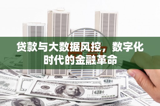 从化贷款与大数据风控，数字化时代的金融革命