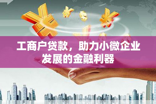 从化工商户贷款，助力小微企业发展的金融利器