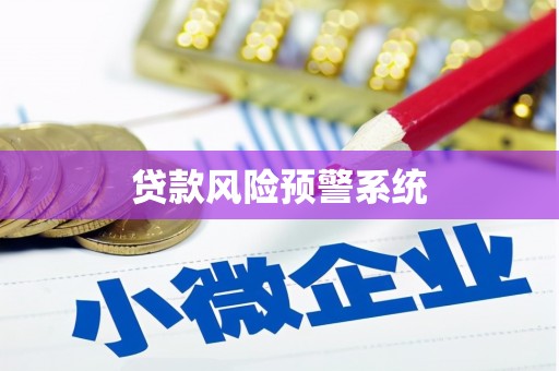 从化贷款风险预警系统