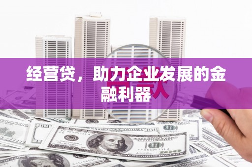 从化经营贷，助力企业发展的金融利器