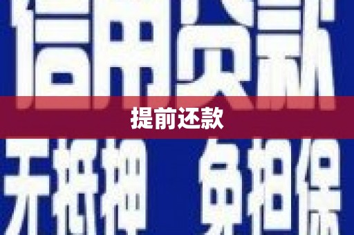 从化提前还款