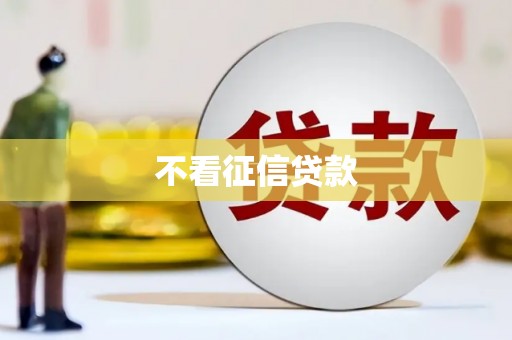 从化不看征信贷款