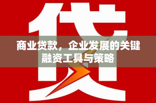 从化商业贷款，企业发展的关键融资工具与策略