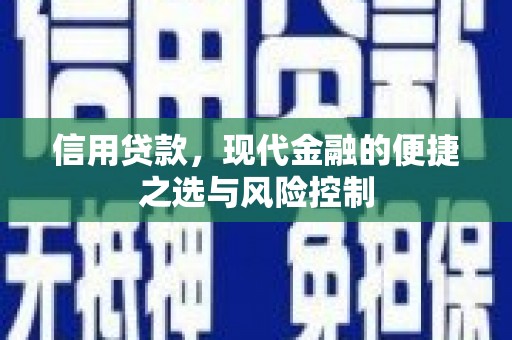 从化信用贷款，现代金融的便捷之选与风险控制