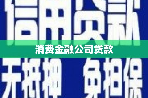 从化消费金融公司贷款