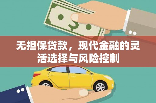从化无担保贷款，现代金融的灵活选择与风险控制