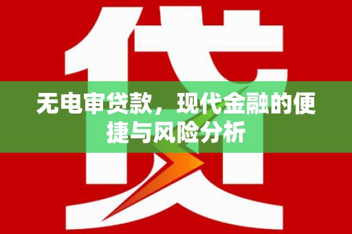 从化无电审贷款，现代金融的便捷与风险分析