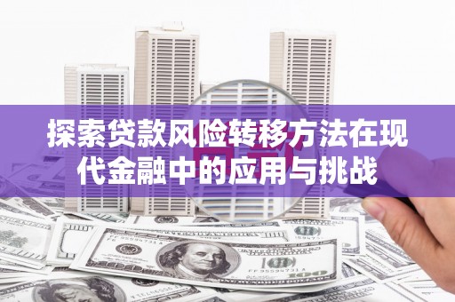 从化探索贷款风险转移方法在现代金融中的应用与挑战