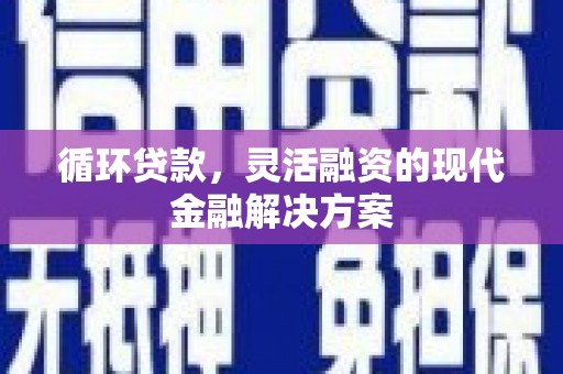 从化循环贷款，灵活融资的现代金融解决方案