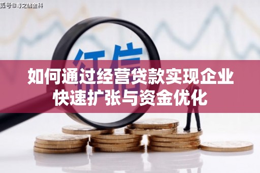 从化如何通过经营贷款实现企业快速扩张与资金优化