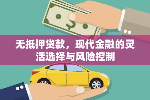 从化无抵押贷款，现代金融的灵活选择与风险控制