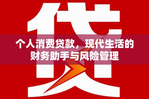 从化个人消费贷款，现代生活的财务助手与风险管理