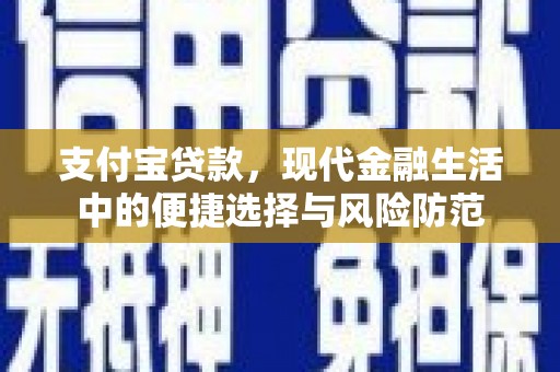 从化支付宝贷款，现代金融生活中的便捷选择与风险防范