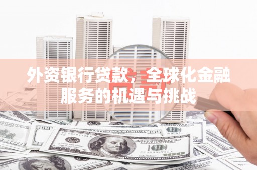 从化外资银行贷款，全球化金融服务的机遇与挑战