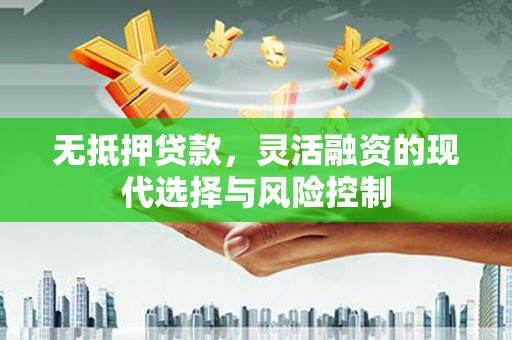 从化无抵押贷款，灵活融资的现代选择与风险控制