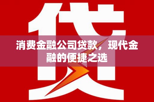 从化消费金融公司贷款，现代金融的便捷之选