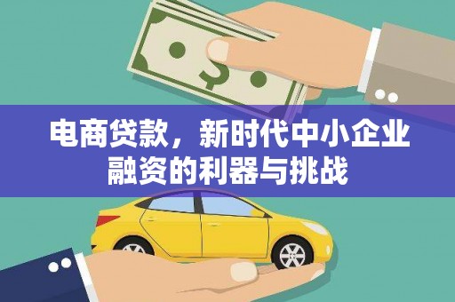 从化电商贷款，新时代中小企业融资的利器与挑战
