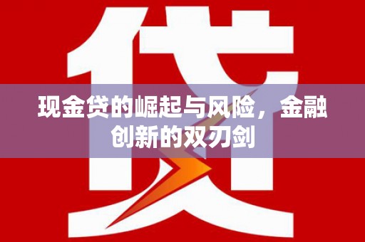 从化现金贷的崛起与风险，金融创新的双刃剑