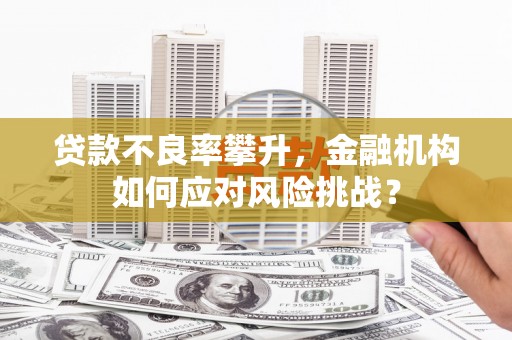 从化贷款不良率攀升，金融机构如何应对风险挑战？