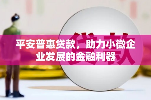 从化平安普惠贷款，助力小微企业发展的金融利器