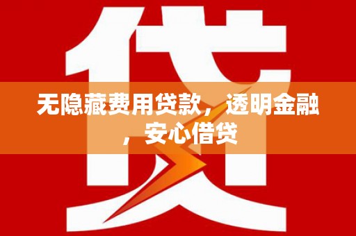 从化无隐藏费用贷款，透明金融，安心借贷