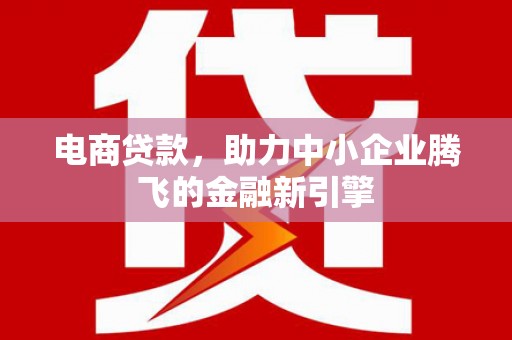 从化电商贷款，助力中小企业腾飞的金融新引擎