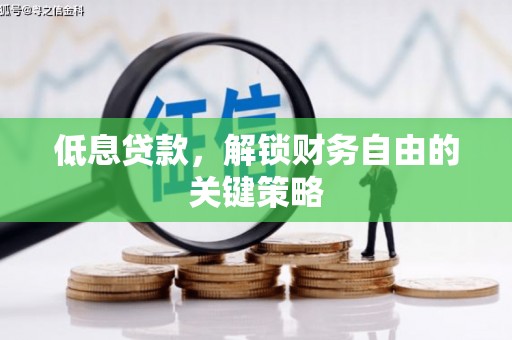 从化低息贷款，解锁财务自由的关键策略
