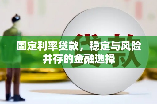 从化固定利率贷款，稳定与风险并存的金融选择