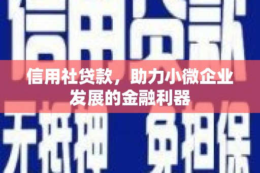 从化信用社贷款，助力小微企业发展的金融利器