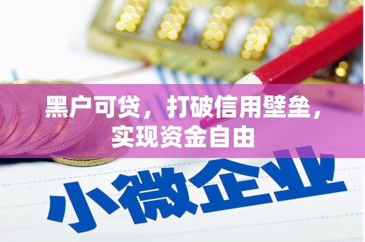从化黑户可贷，打破信用壁垒，实现资金自由
