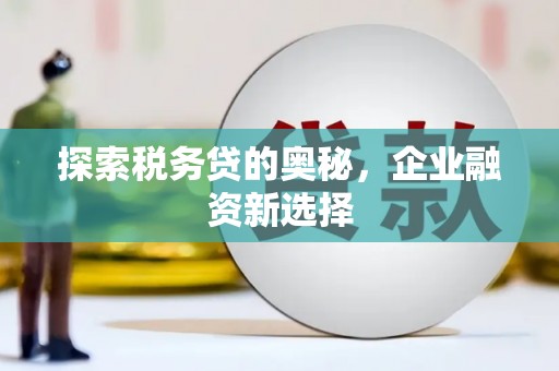 从化探索税务贷的奥秘，企业融资新选择