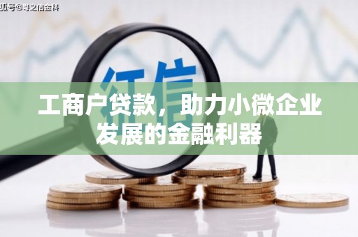 从化工商户贷款，助力小微企业发展的金融利器