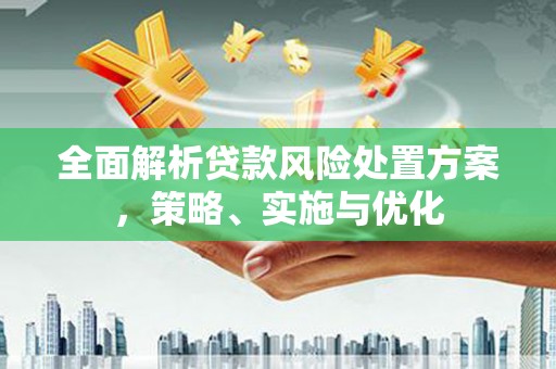 从化全面解析贷款风险处置方案，策略、实施与优化