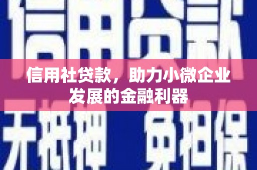 从化信用社贷款，助力小微企业发展的金融利器