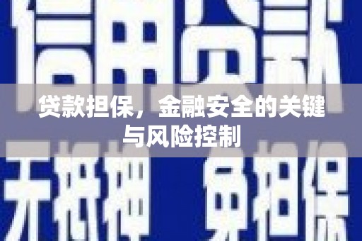 从化贷款担保，金融安全的关键与风险控制