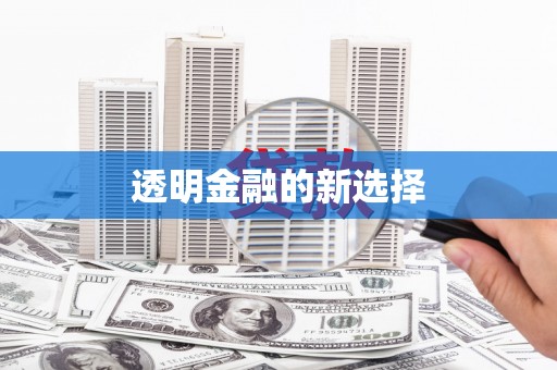 从化透明金融的新选择