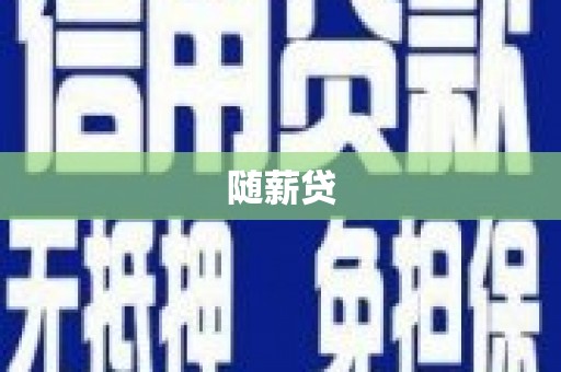 从化随薪贷
