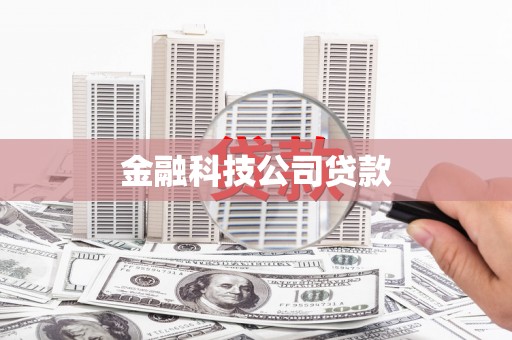 从化金融科技公司贷款