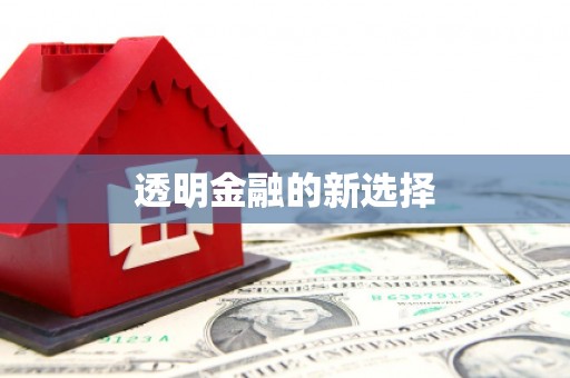 从化透明金融的新选择