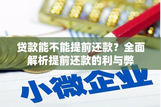 从化贷款能不能提前还款？全面解析提前还款的利与弊
