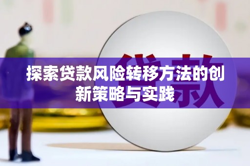 从化探索贷款风险转移方法的创新策略与实践